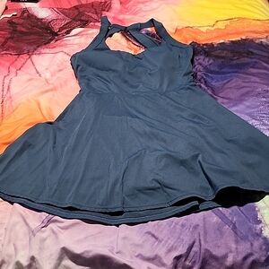 HALARA Deep Blue Athletic Romper Dress